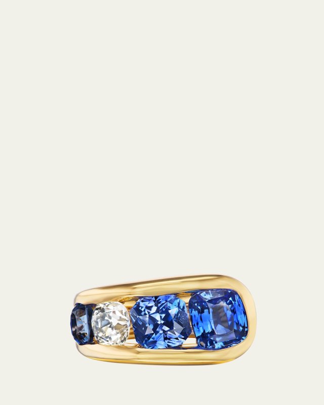 18K Yellow Gold Major Impact Diamond Statement Ring